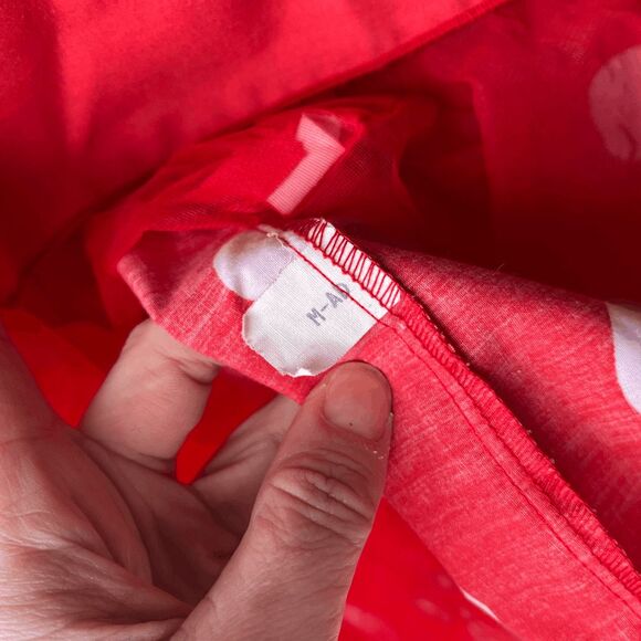 VTG 80s Disney Wear Minnie Mouse Adult Costume Dress M Polka Dot Made in USA - Picture 5 of 11